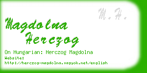 magdolna herczog business card